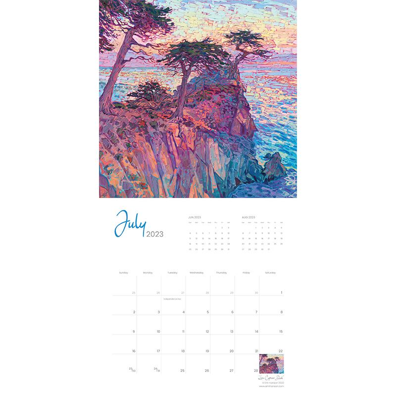 2023 Wall Calendar - California Coastline Image 2